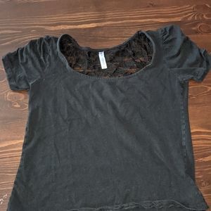 Black Splash crop top